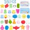 30-Pack Mochi Squishy Toys – No Duplicates, Kawaii Mini Fidget & Sensory Stress Relief Toys for Kids, Party Favors, Birthday Gifts, Classroom Prizes & Goodie Bag Fillers